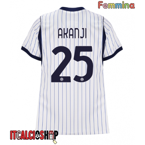 Inter Milan Manuel Akanji #25 Seconda Maglia Femmina 2026-27 Manica Corta